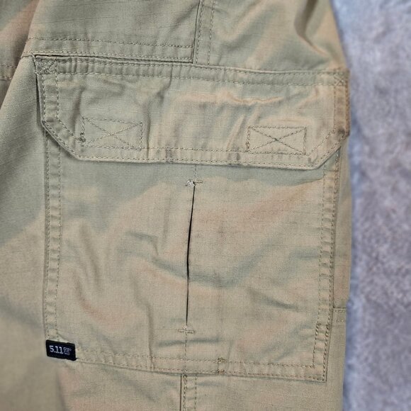 5.11 Tactical Khaki Cargo Pants 12 Regular Work Gorpcore rugged Outdoor Utility - Picture 7 of 11